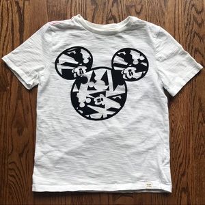 GapKids ivory/black velvet Mickey Mouse head SZM8